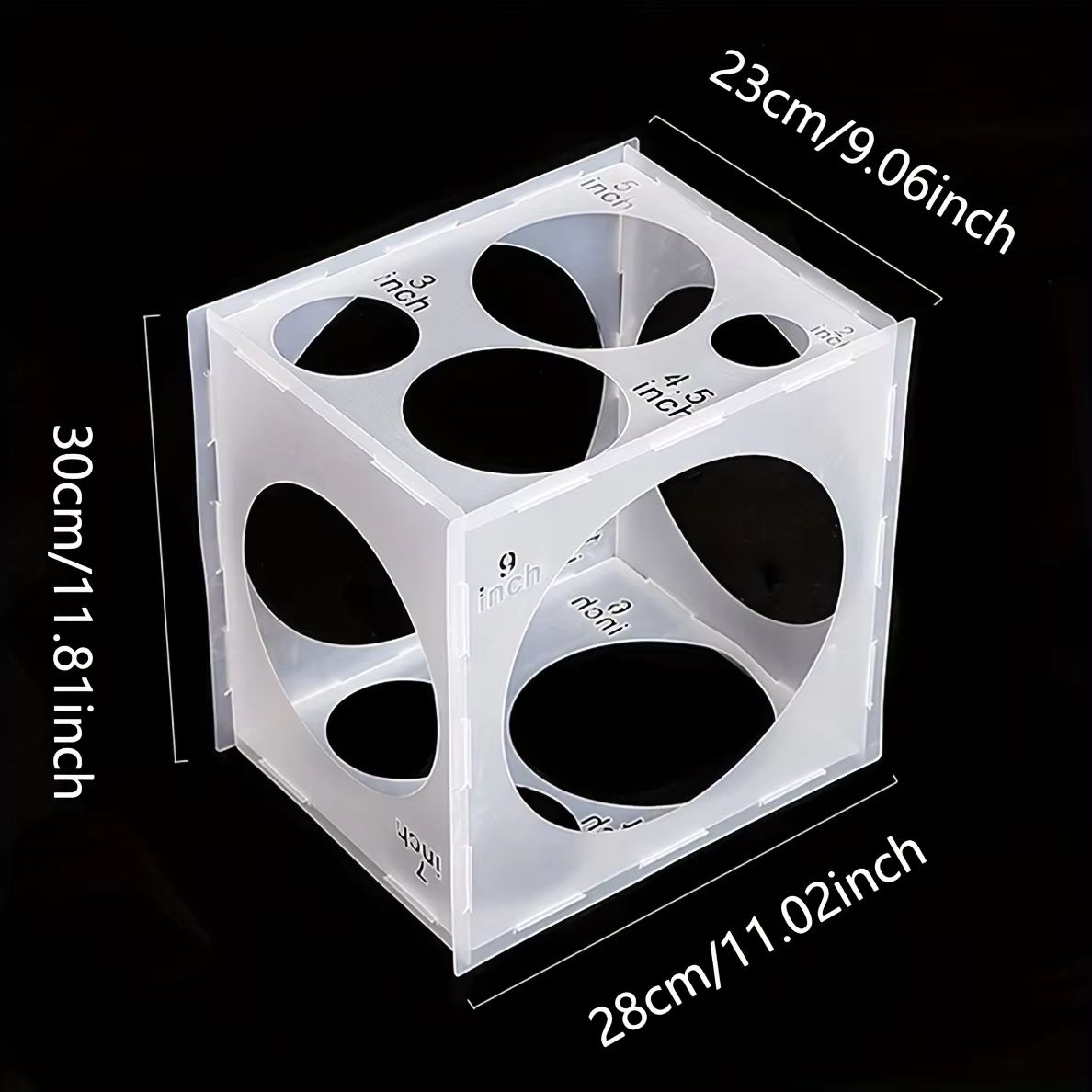 Balloon Size Measurement Box  Perfect Balloon Sizer Tool For Weddings Parties  Events 4