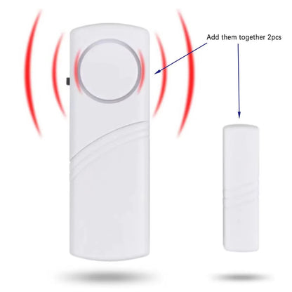 Wireless Door And Window Magnetic Sensor Alarm  2Pack Home Security Detectors 3