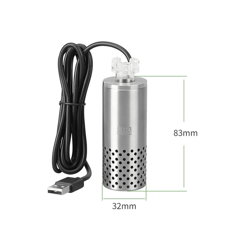 Aquarium Surface Skimmer With USB Electric Oil Film Remover  Stainless Steel Floating Filter 2