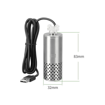 Aquarium Surface Skimmer With USB Electric Oil Film Remover  Stainless Steel Floating Filter 2