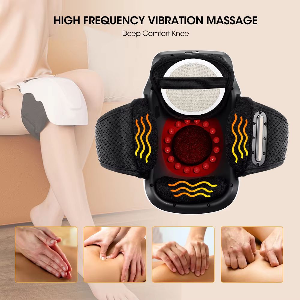 Infrared Knee Pad Electric Massager Hot Compress Orthopedic Joint Therapy Rechargeable Muscle Relax 1