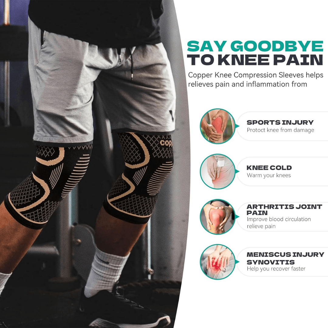 Copper Knee Brace For Arthritis Pain Relief And Sports Support 1