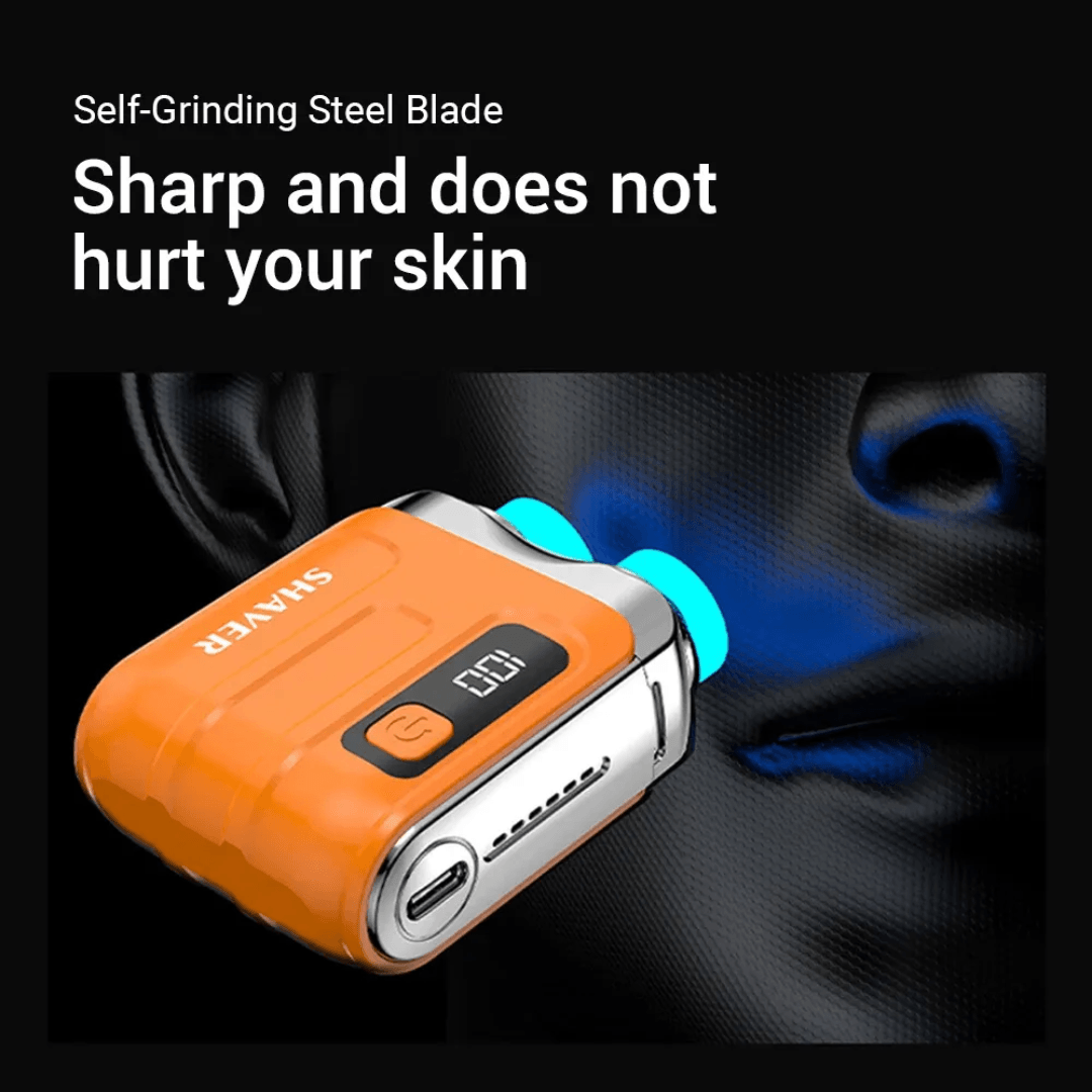 Mini Electric Smart Shaver Dual Blade Rechargeable Beard Trimmer With Digital Display 3