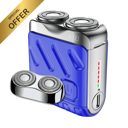 Mini Electric Smart Shaver Dual Blade Rechargeable Beard Trimmer With Digital Display 15