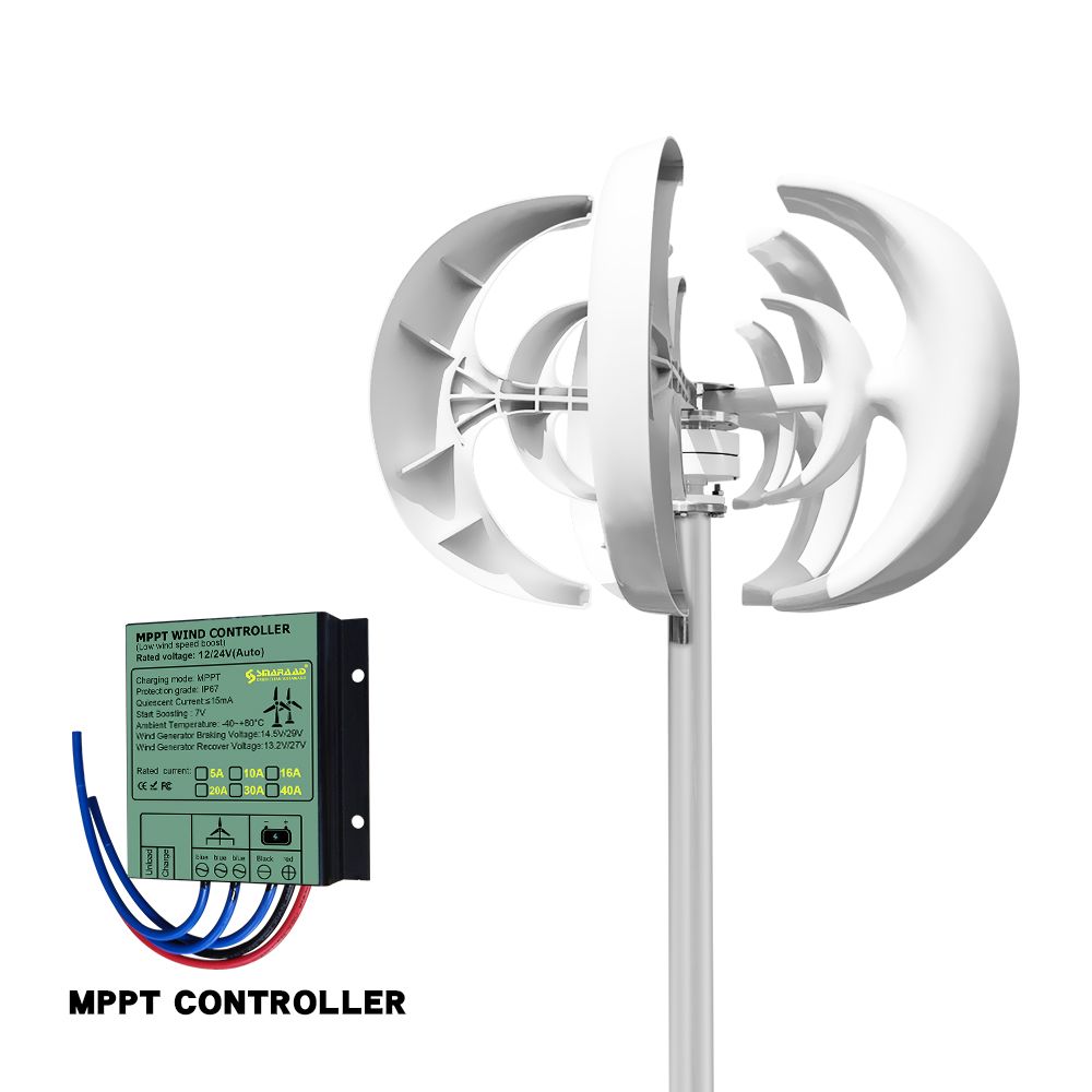 5000W Vertical Wind Turbine Generator With MPPT Controller For Home And Farm Energy 5