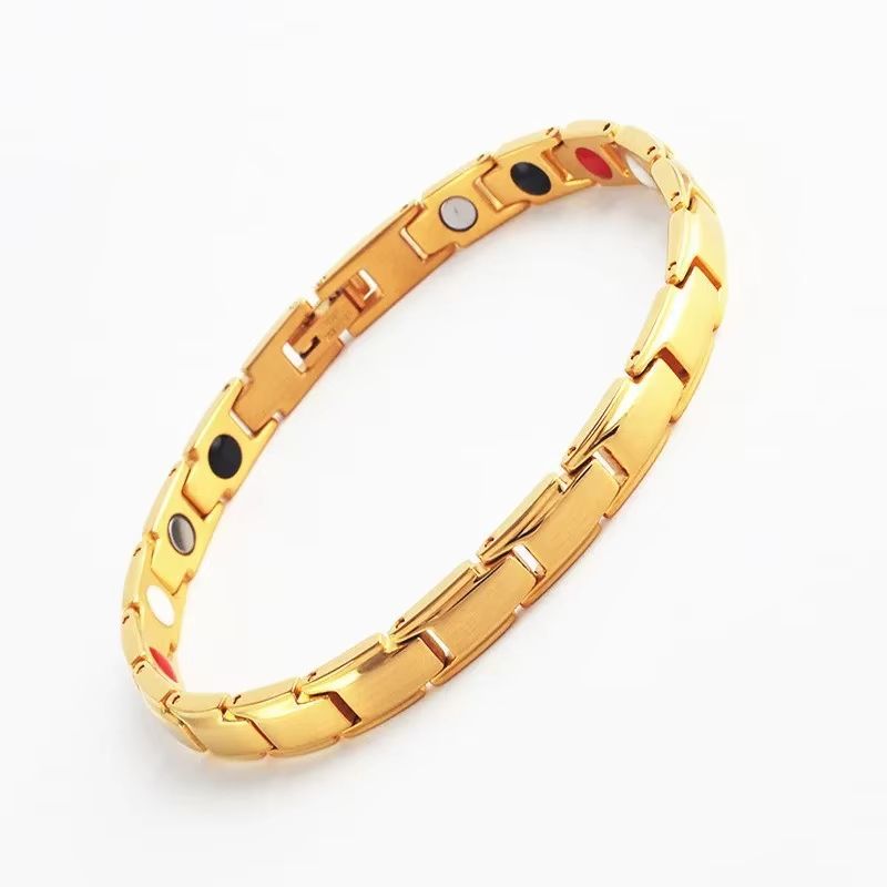 Vintage Copper Magnetic Bracelet For Men Pain Relief Therapy Link Chain With Double Row Magnets 11