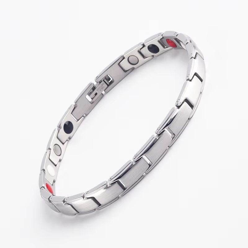 Vintage Copper Magnetic Bracelet For Men Pain Relief Therapy Link Chain With Double Row Magnets 12