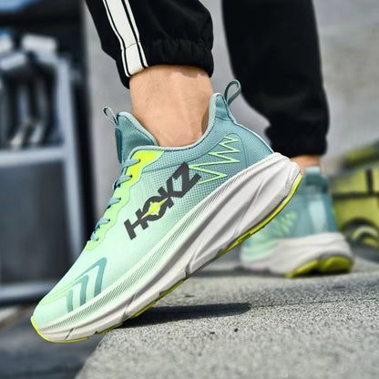 Lightweight Carbon Plate Air Cushion Running Shoes For Men  Women Soft Chunky Sneakers For Outdoor  3