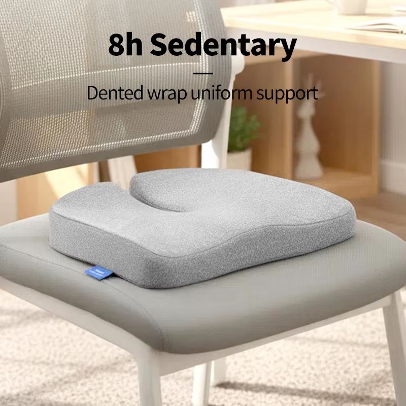 Orthopedic Memory Foam Seat Cushion – Tailbone & Sciatica Pain Relief for Office Chair and Car