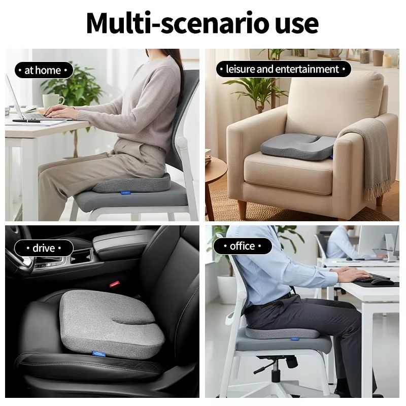 Orthopedic Memory Foam Seat Cushion  Tailbone  Sciatica Pain Relief For Office Chair And Car 5