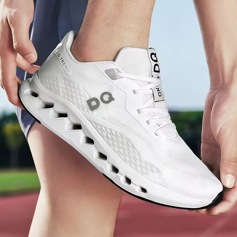 Lightweight Mens Cushioned Running Shoes With Energy Return  Arch Support Breathable Knit Shock Abs 1