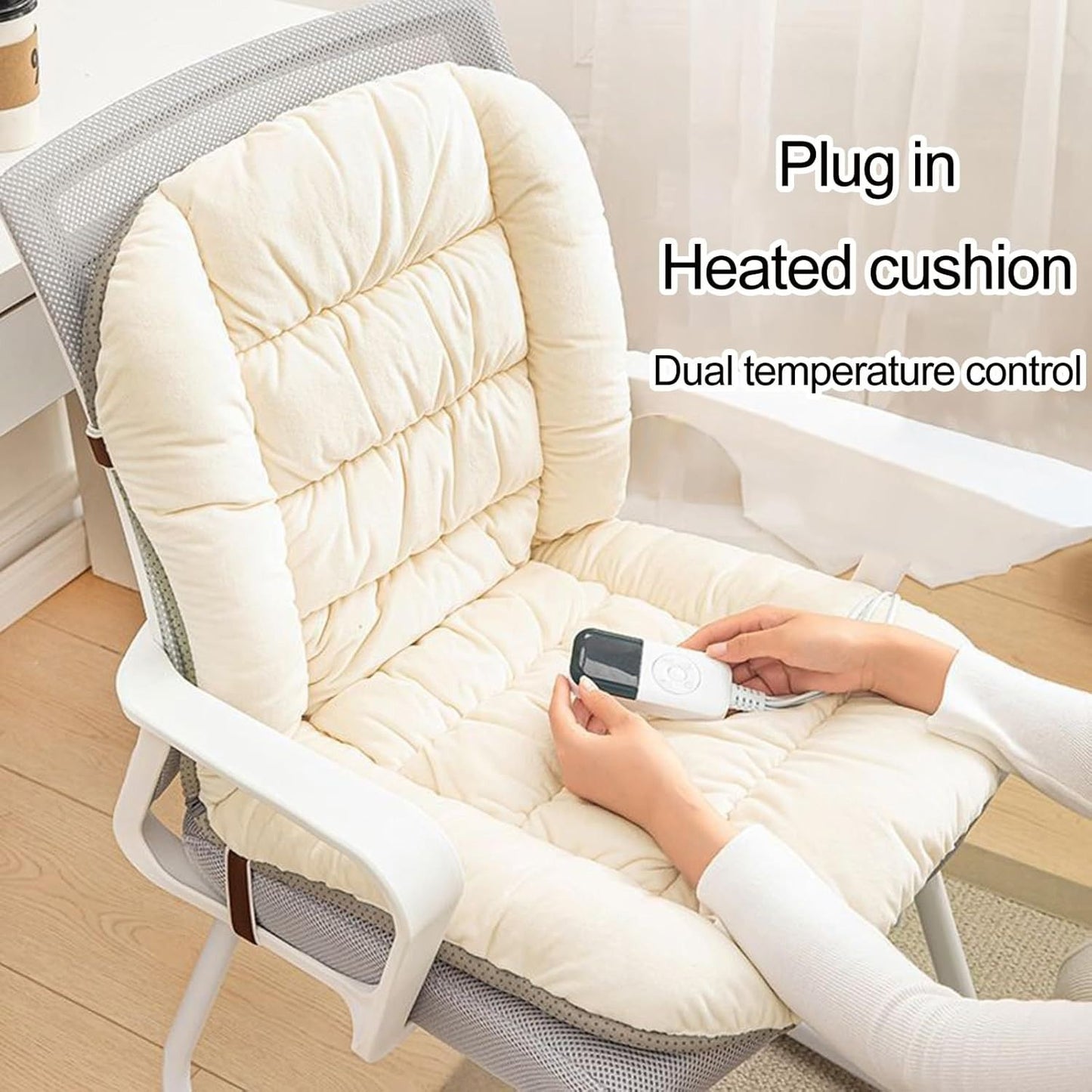 Heating Pad Office Chair Electric Heating Cushion With Backrest Integrated Thermostatic Mat 9 Gears