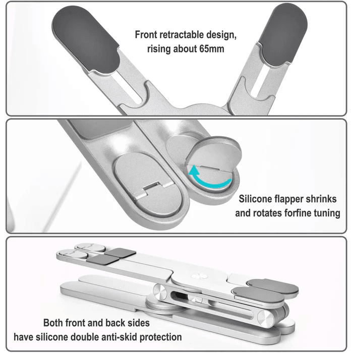Portable X Type Bracket For Laptop Foldable Laptop Stand Adjustable Aluminum Alloy 3