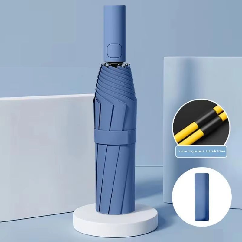 24Bone Automatic Folding Umbrella  DoubleLayer Windproof Design With SPF 50 UV Protection 10