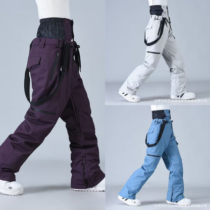 Winter Ski Snowboarding Pants, Waterproof Windproof Warm Snow Trousers for Women Outdoor High Quality