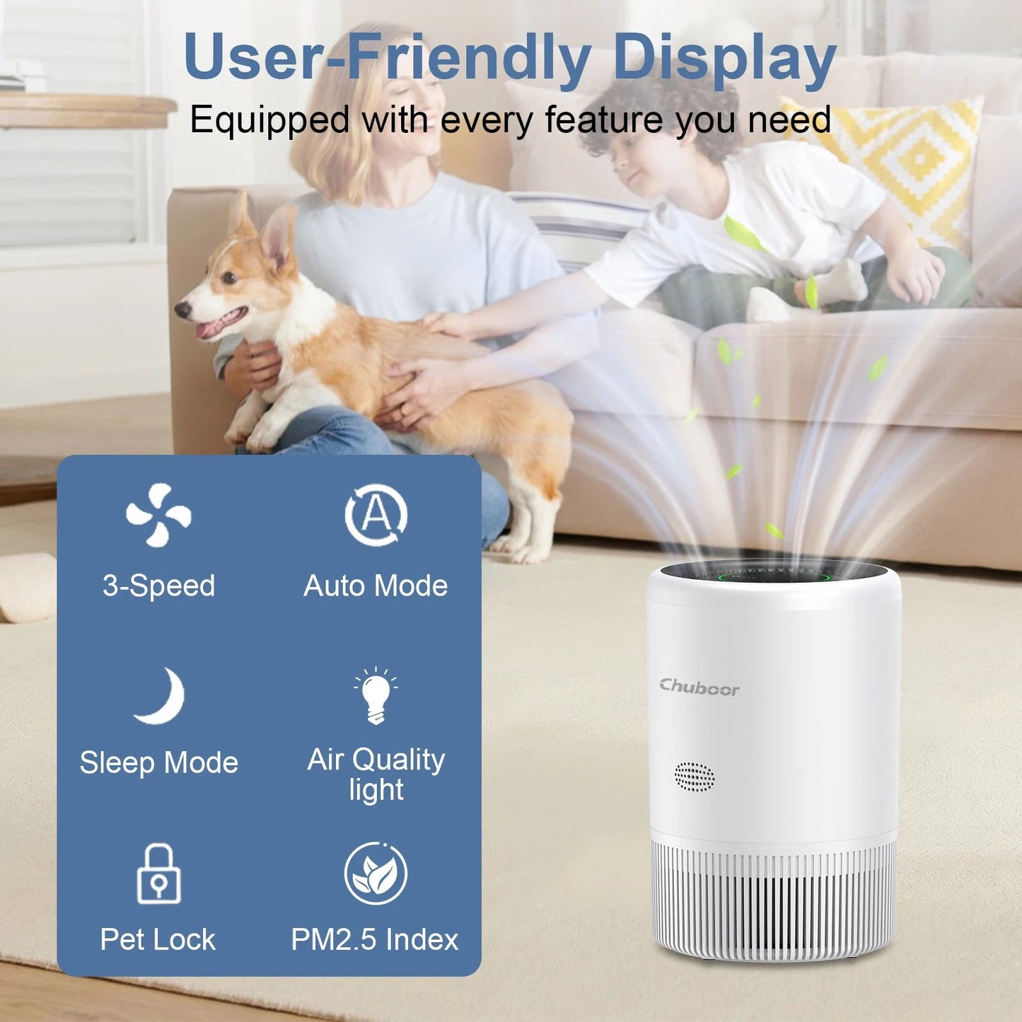 HEPA Air Purifier For Bedroom And Home With Fragrance And Timer 3