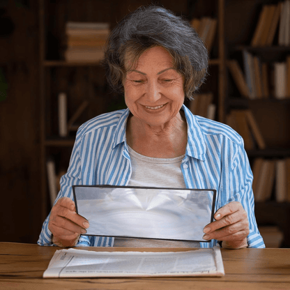 Full Page Magnifying Glass Sheet Large Reading Aid Lens For Books Newspapers And Documents 6