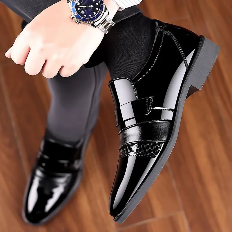 Handcrafted Luxury Mens Leather Shoes Retro Carved LaceUp Brogue Oxford Wedding  Office Dress Shoes 3