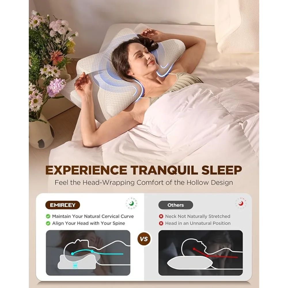 Ergonomic Butterfly Memory Foam Pillow For Neck And Shoulder Support 4