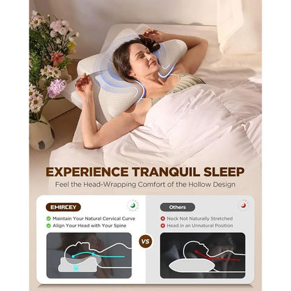 Ergonomic Butterfly Memory Foam Pillow For Neck And Shoulder Support 4