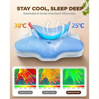 Ergonomic Butterfly Memory Foam Pillow For Neck And Shoulder Support 5