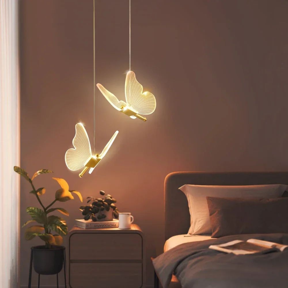 LED Butterfly Pendant Light for Modern Home Decoration