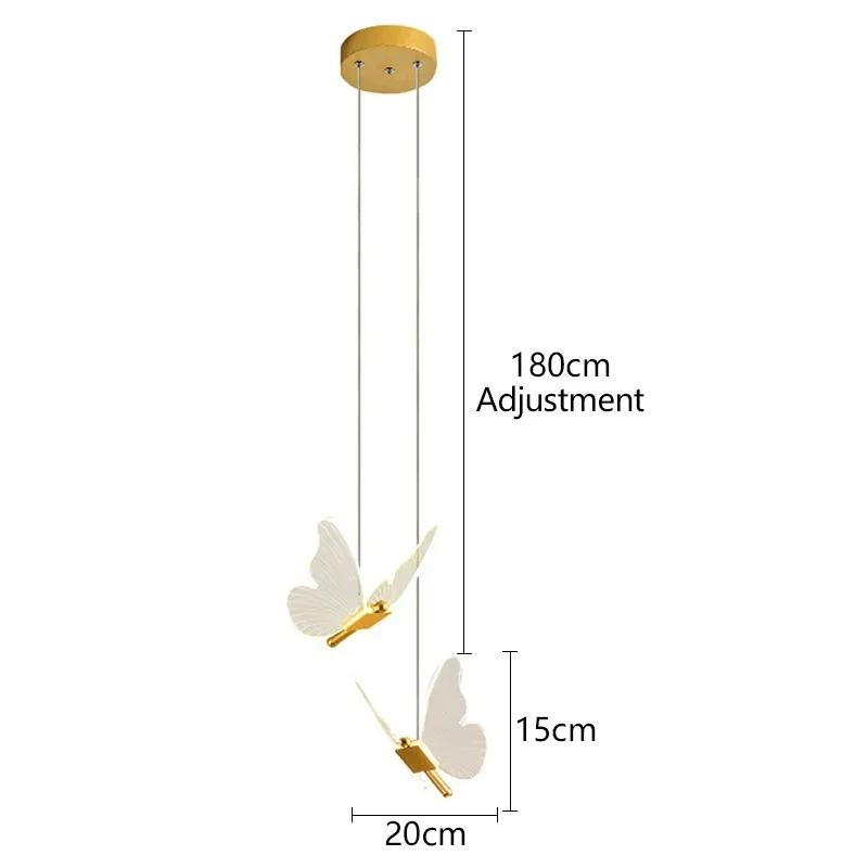 LED Butterfly Pendant Light For Modern Home Decoration 6