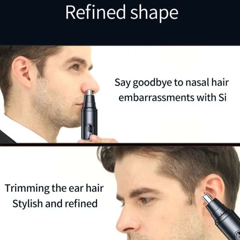 TrimEase Mini Pocket Nose Hair Trimmer For Men And Women Waterproof Painless Grooming Tool 4