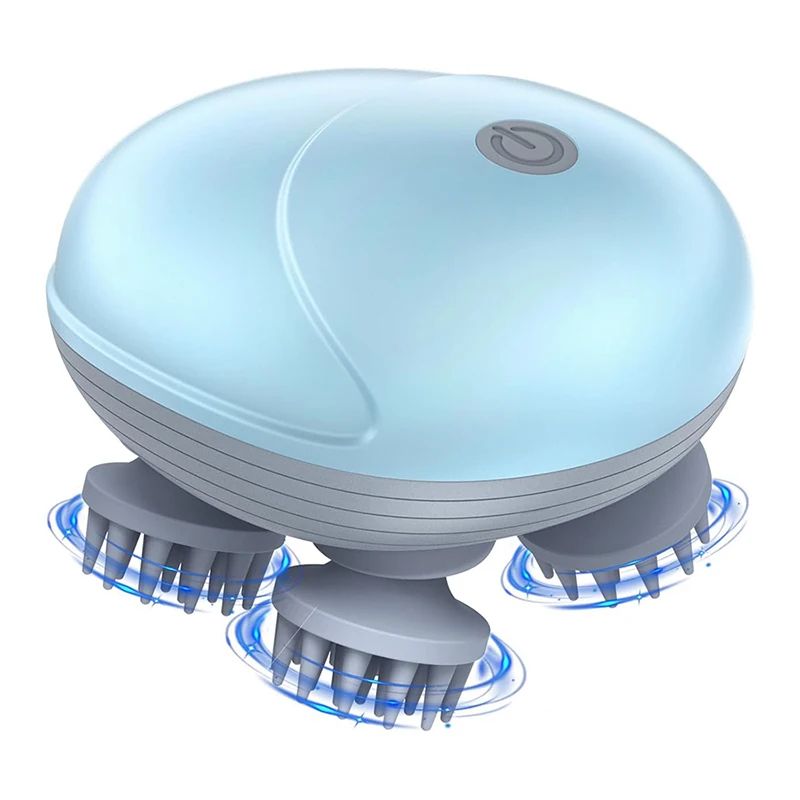 Rechargeable Electric Scalp And Body Massager With Vibration For Deep Relaxation 6