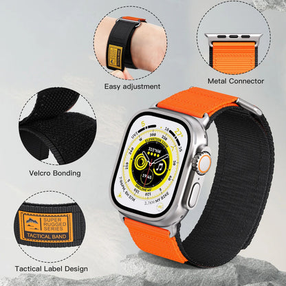 Premium Nylon Sport Strap For Apple Watch 38mm To 49mm Durable Adjustable Band 2