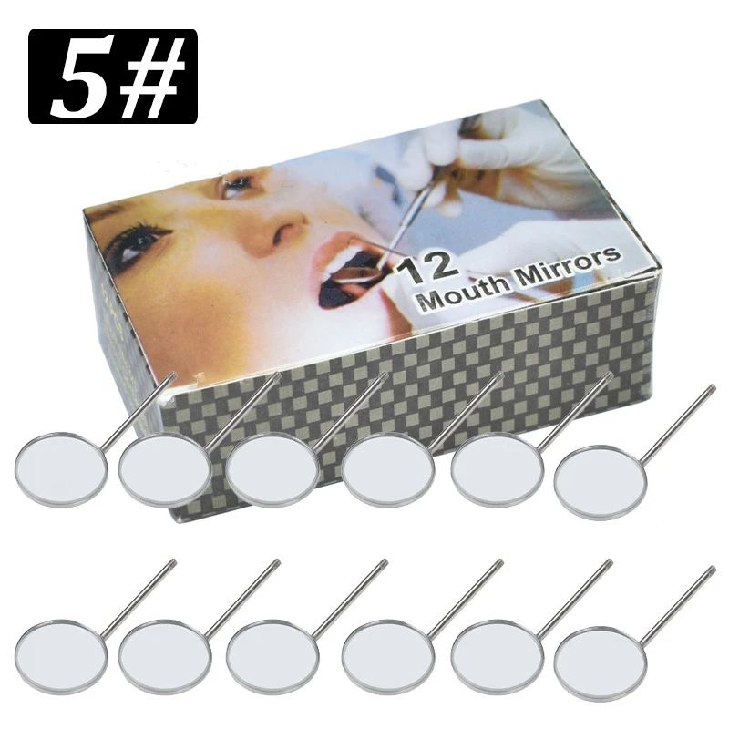 Stainless Steel Dental Mouth Mirror Set For Professional Oral Examination 8