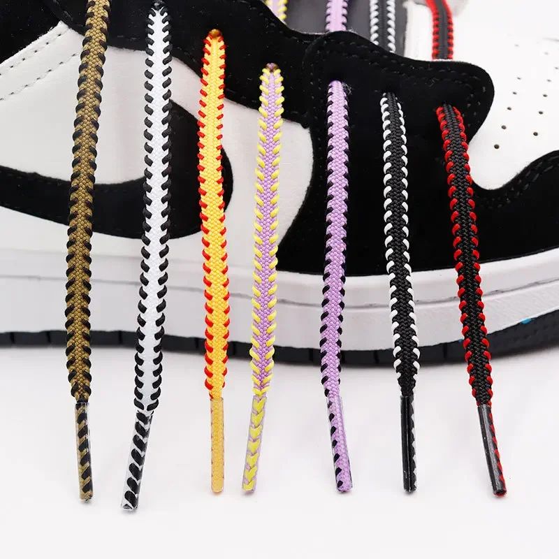 Premium Double Color Flat Rope Laces for Sneakers and Pajamas
