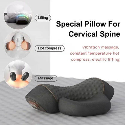 Rechargeable Heated Vibration Neck Massage Pillow For Deep Relaxation 3