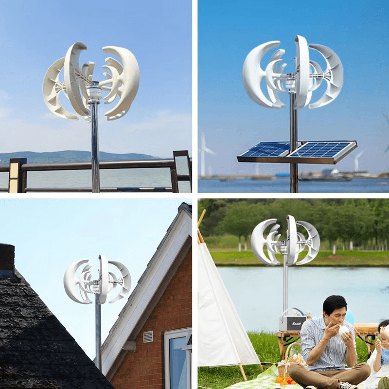 Vertical Wind Turbine Generator With MPPT Controller For Home And Farm Energy 1