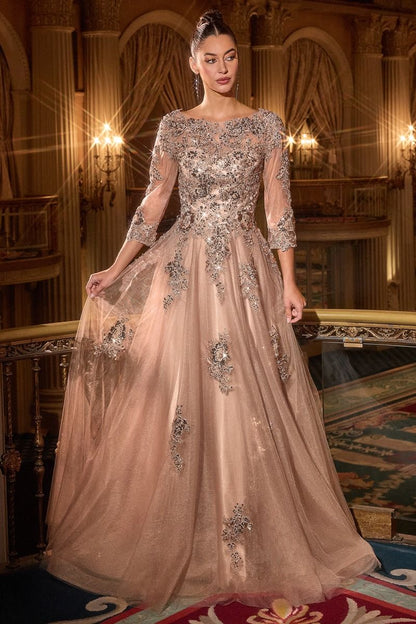 FRANCESCA GOWN BALL GOWN WITH SLEEVES