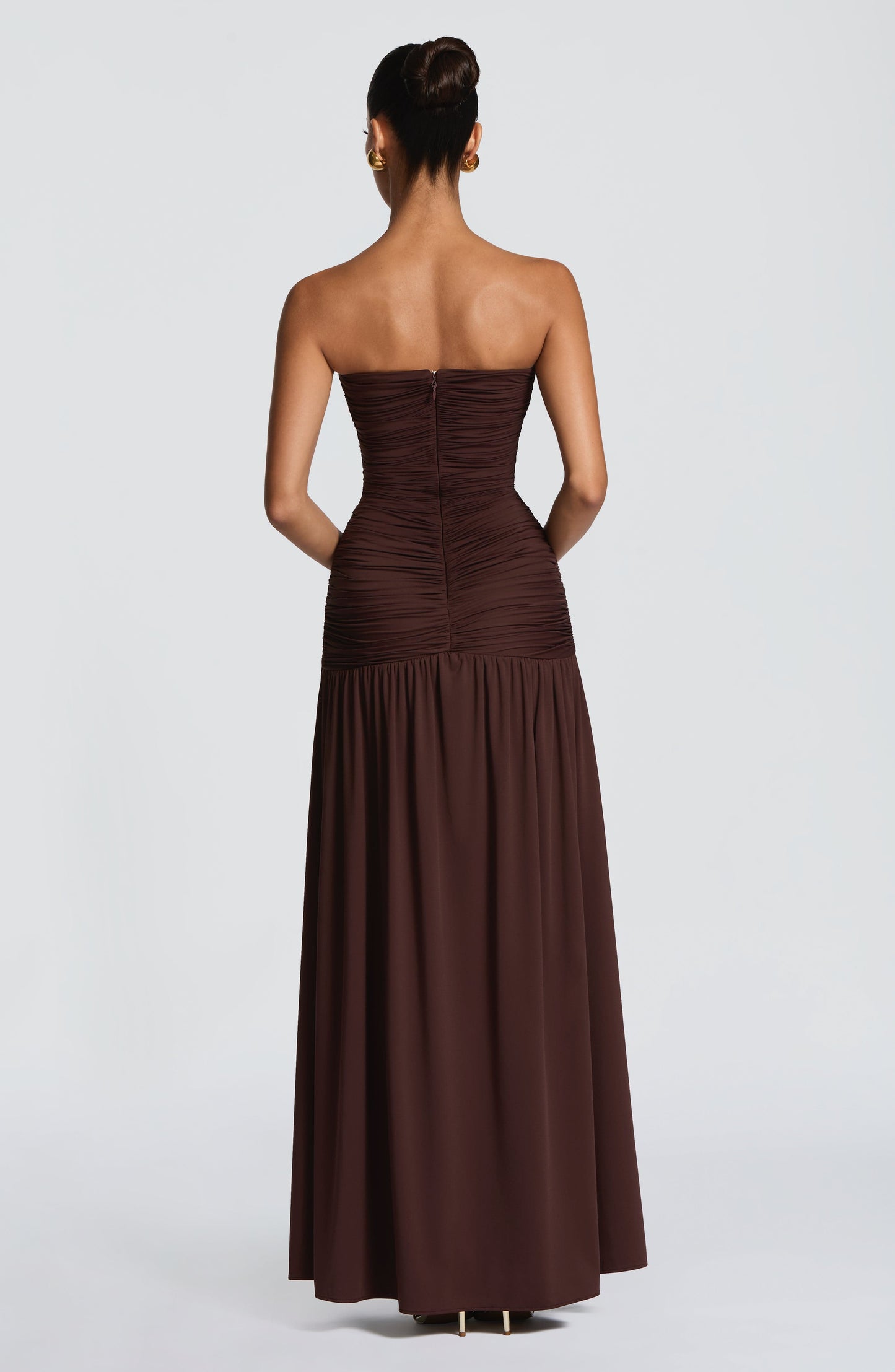 Junia Maxi Dress Plum Brown