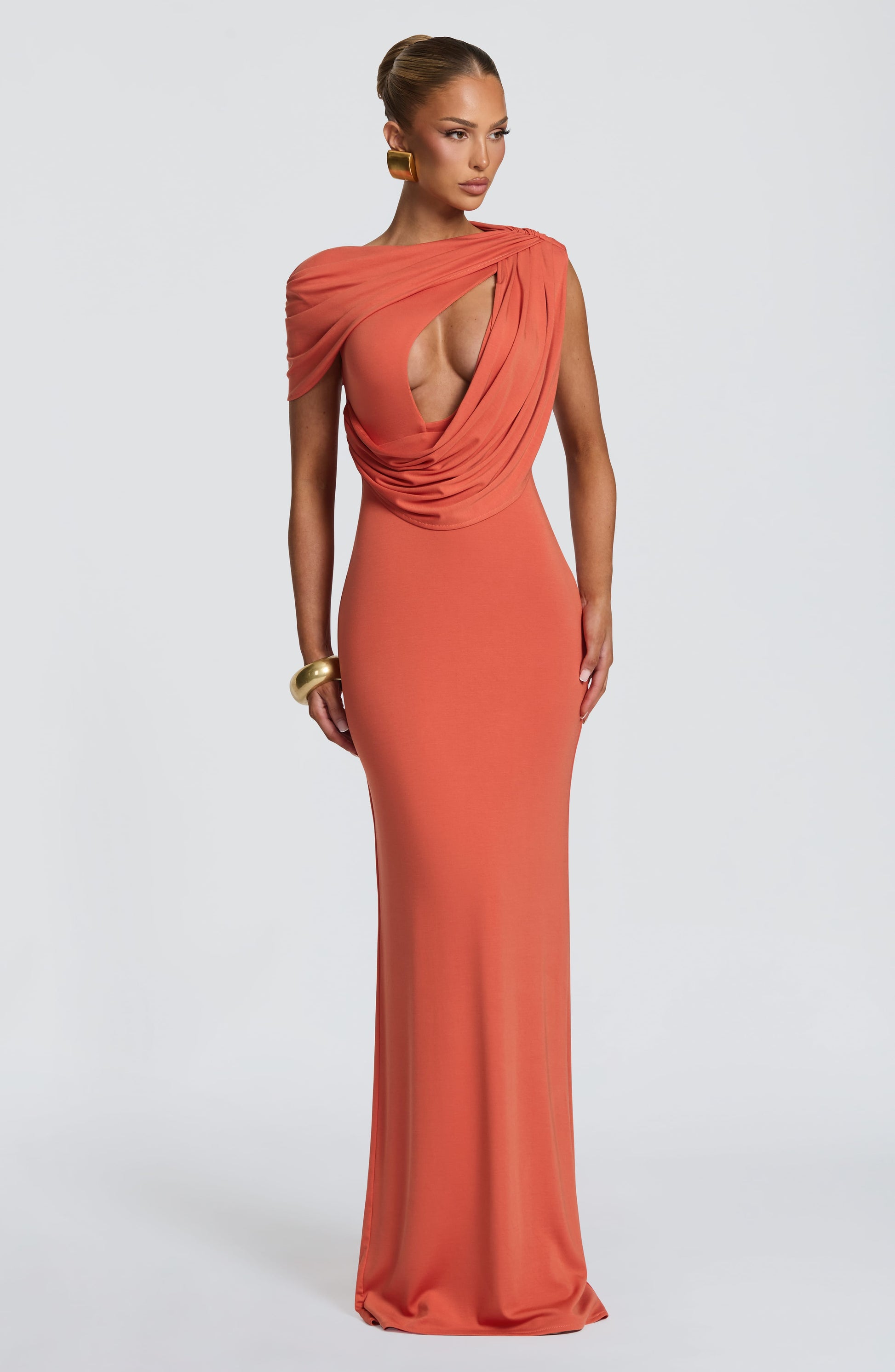 Kalina Maxi Dress Burnt Orange