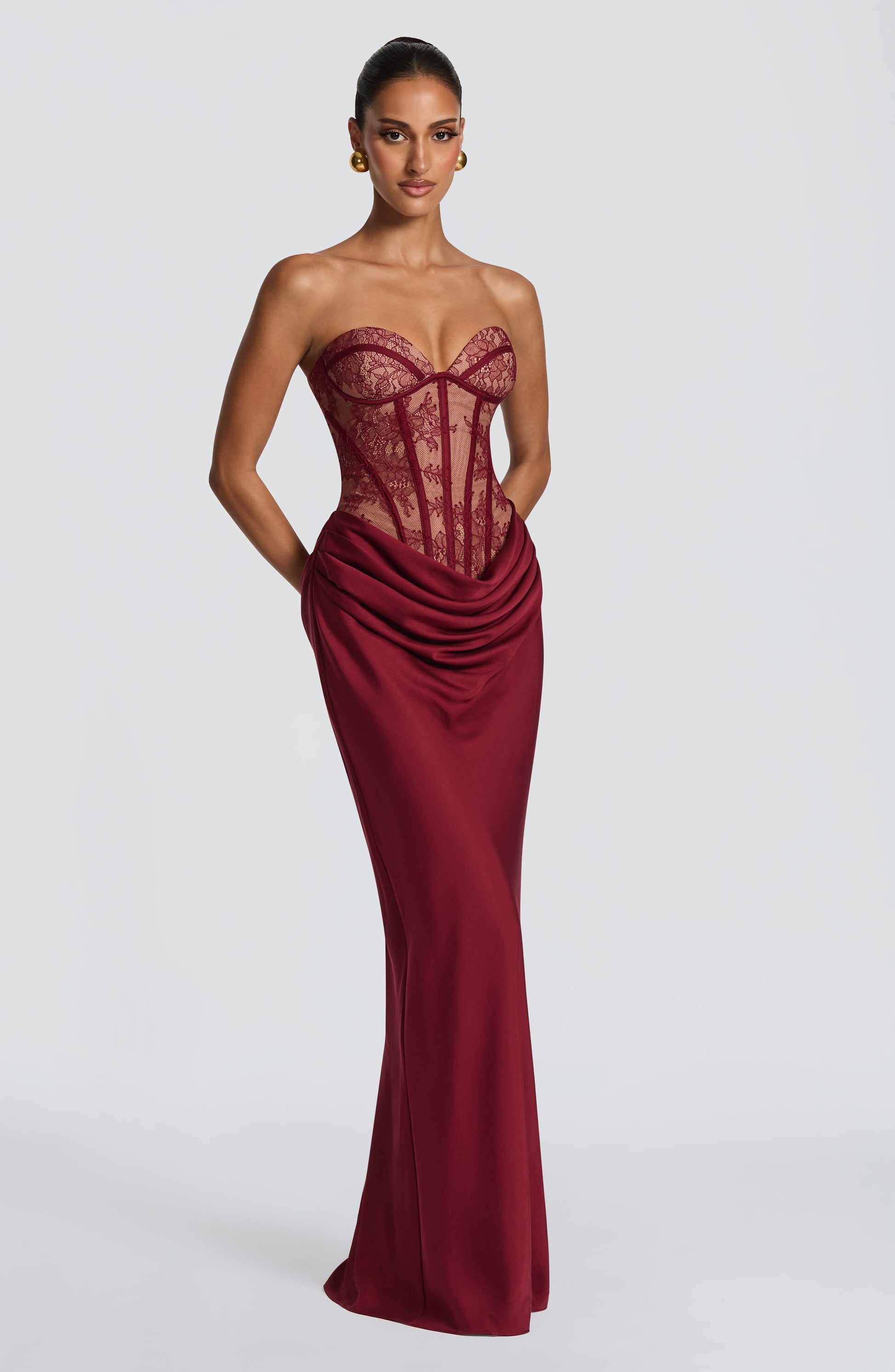 Kathleen Maxi Dress Burgundy