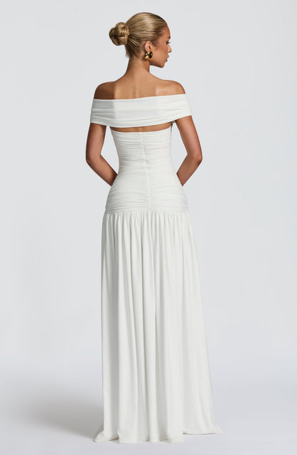 Kathryn Maxi Dress White