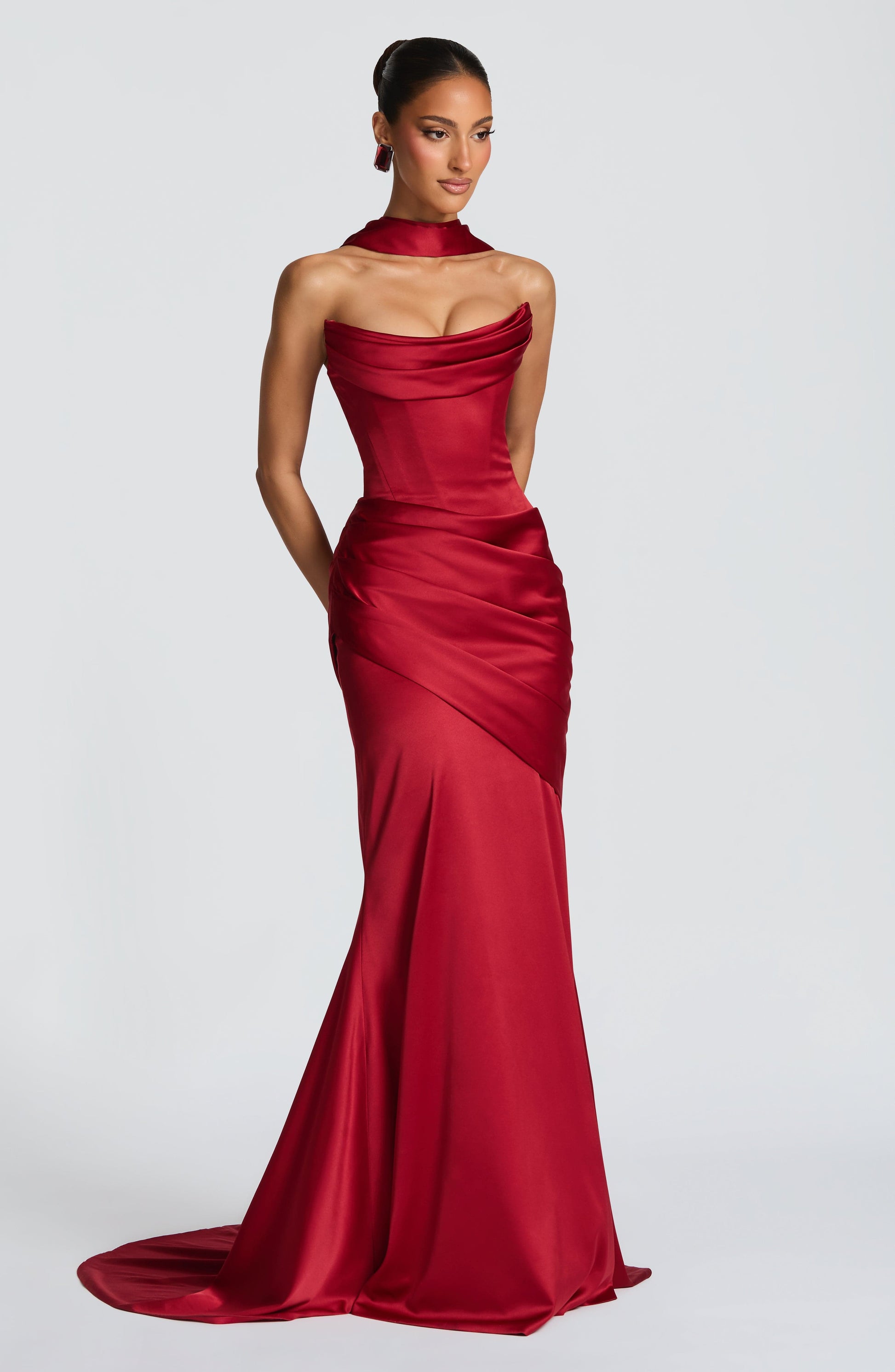 Kensington Maxi Dress Deep Red