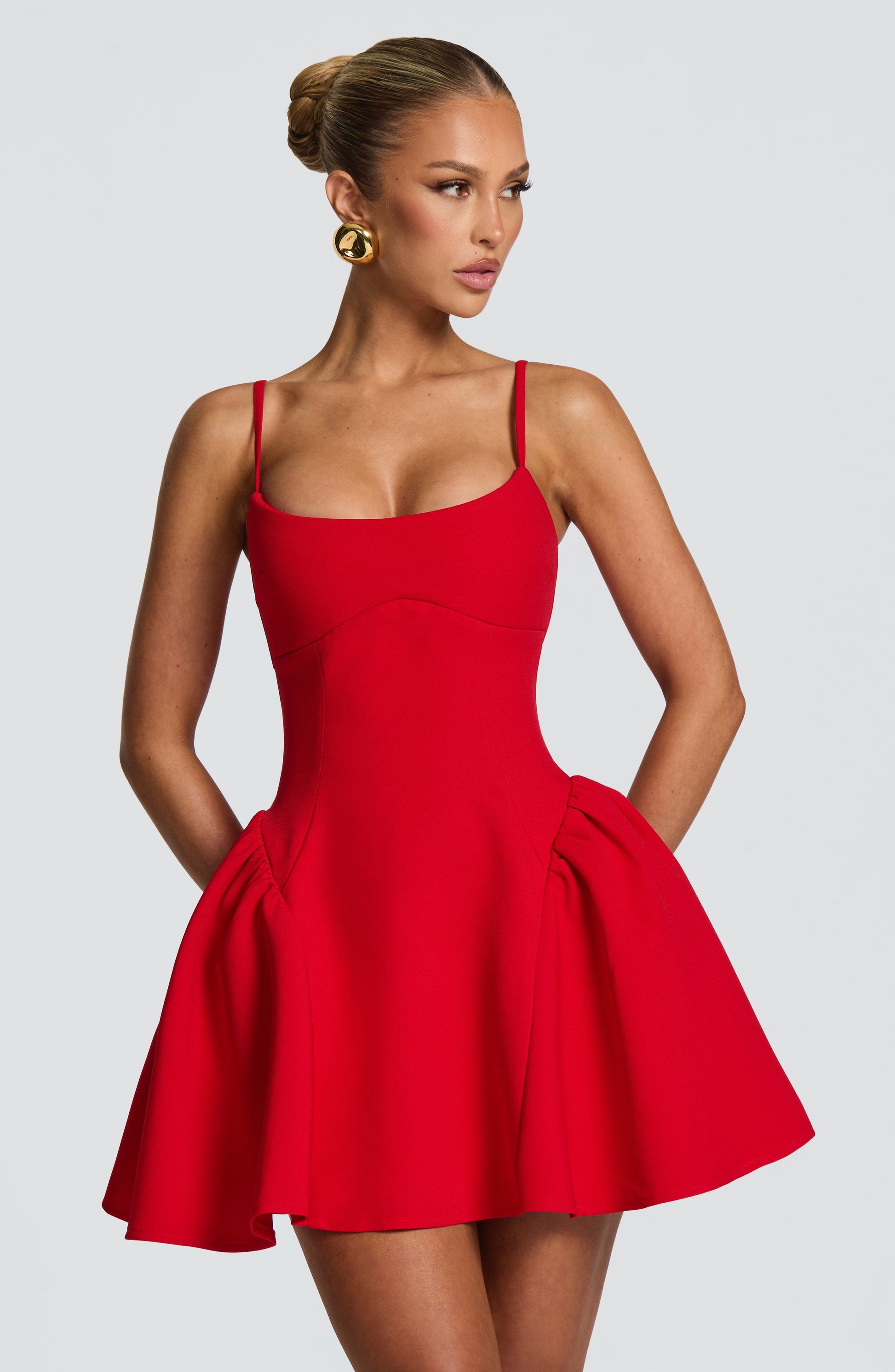 Kiah Mini Dress Red