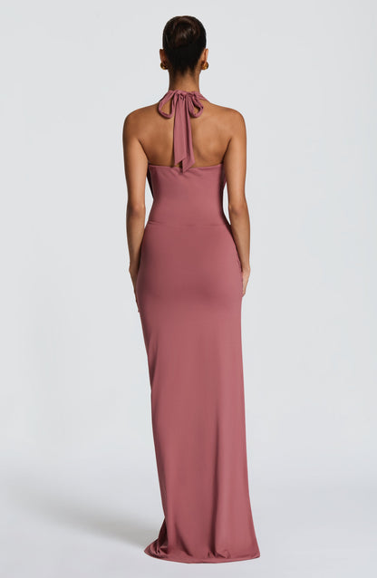 Kingsley Maxi Dress Rose Brown