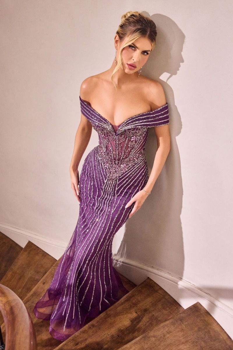 BIANCA GOWN MERMAID BEADED EVENING DRESS