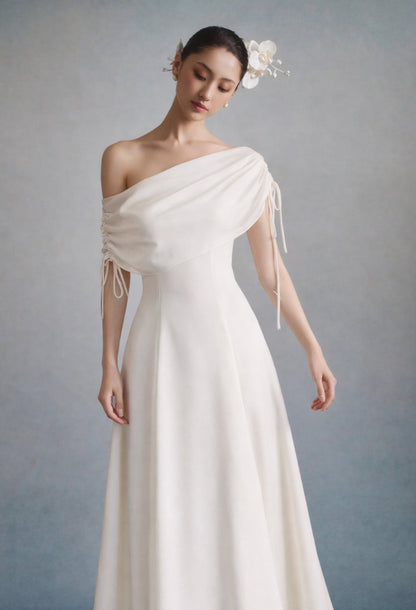Lauren Midi Dress Ivory