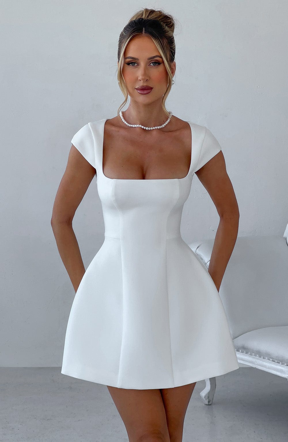 Lena Mini Dress Ivory
