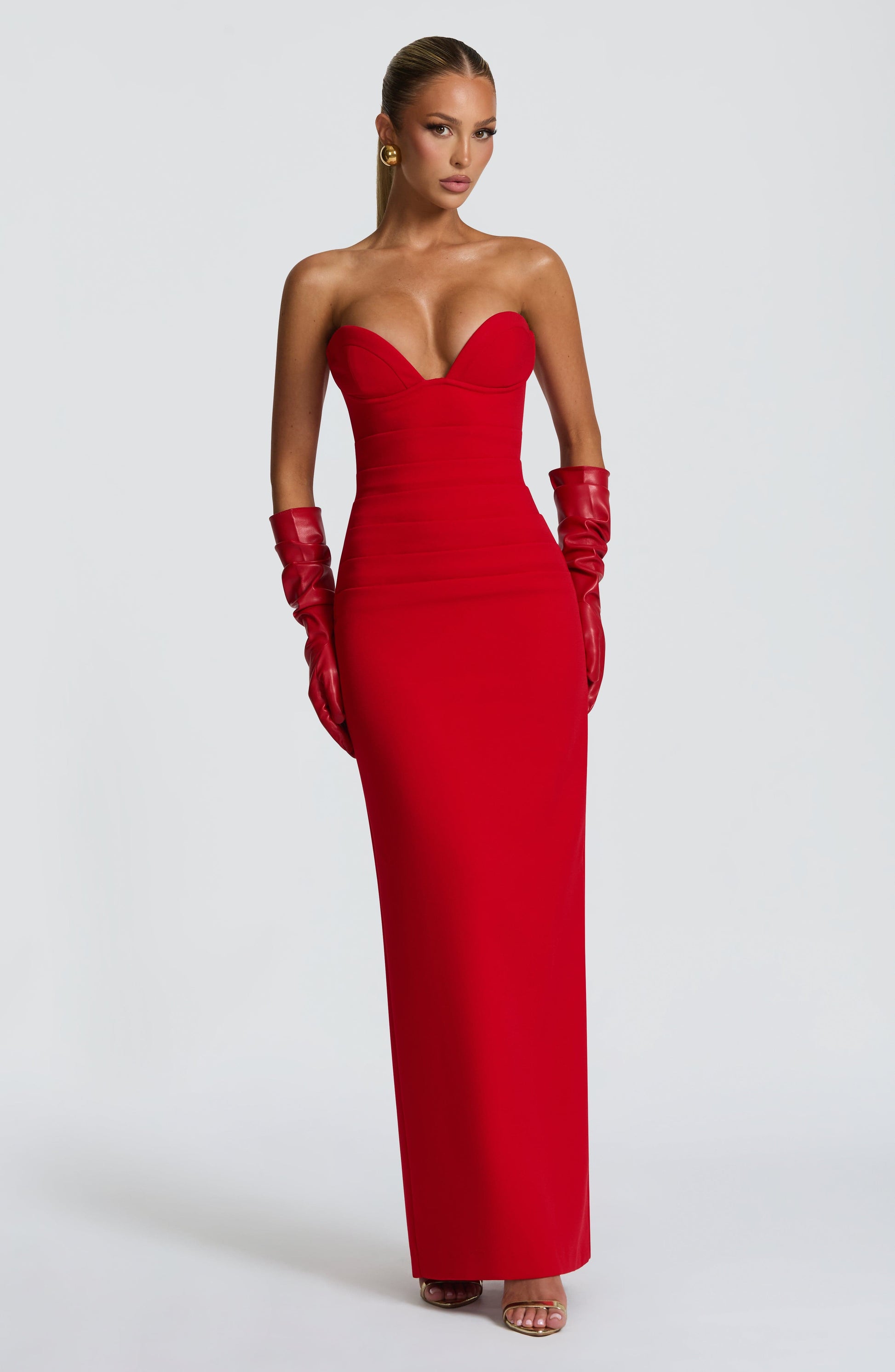Lindsey Maxi Dress Red