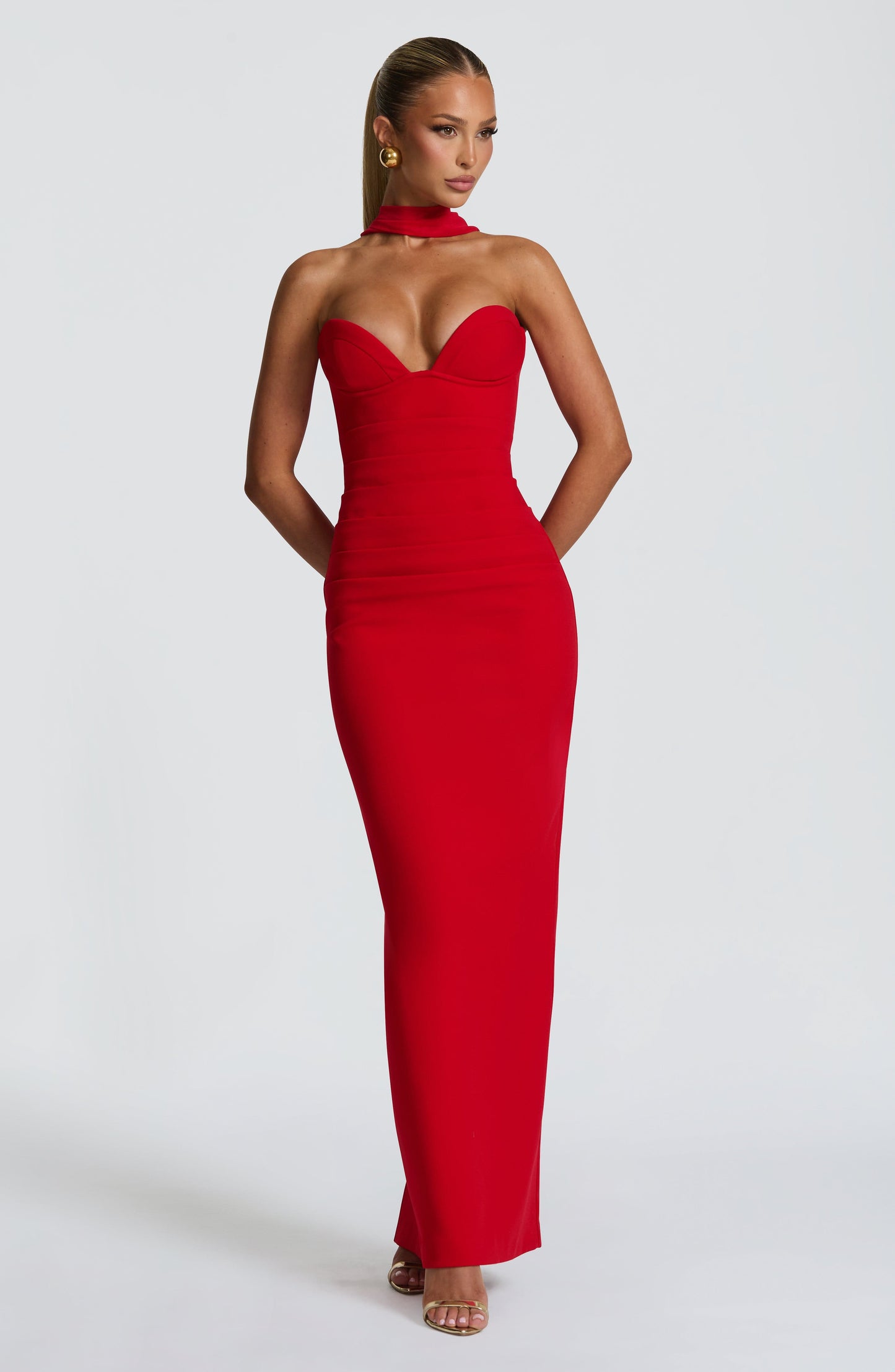 Lindsey Maxi Dress Red