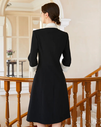 Luella Blazer Midi Dress Black