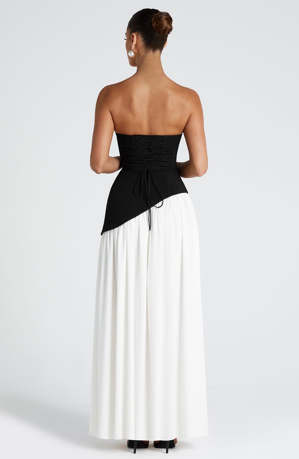 Maliyah Maxi Dress Black/White