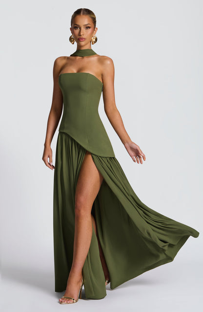 Maliyah Maxi Dress Khaki
